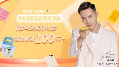 中街1946牽手代言人陳偉霆  天貓歡聚日新品爆賣50000+套