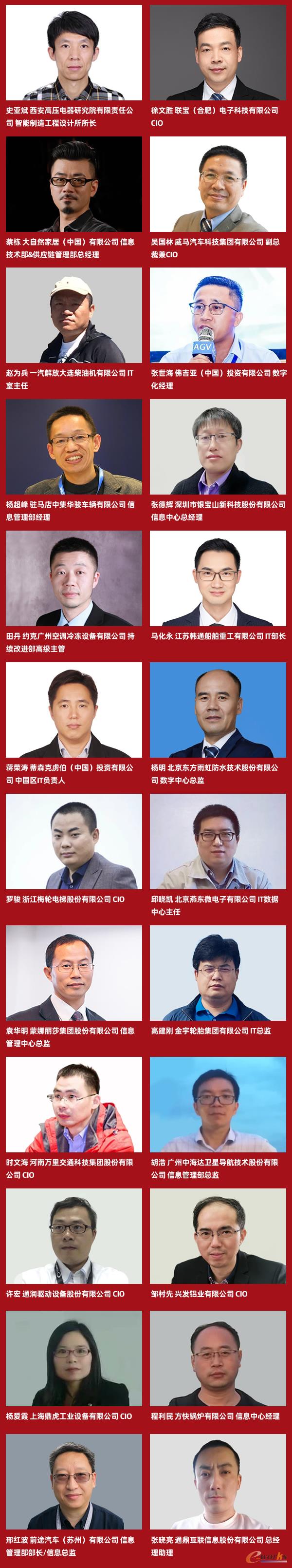 2019年度中國制造業杰出CIO